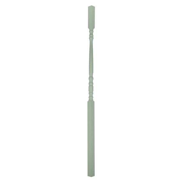 EVERMARK Stair Parts 41 in. x 1.1/4 in. 5205 Primed Square Top Wood Baluster for Stair Remodel
