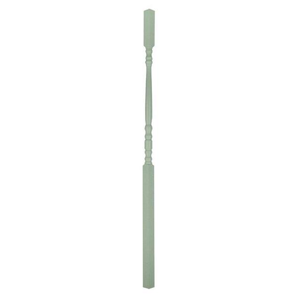 EVERMARK Stair Parts 41 in. x 1.25 in. Primed Square-Top Wood Stair Baluster