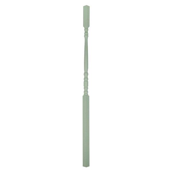 EVERMARK Stair Parts 41 in. x 1.1/4 in. 5205 Primed Square Top Wood Baluster for Stair Remodel