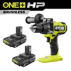 ONE+ HP 18V Brushless Cordless 1/2 in. Hammer Drill with FREE 2.0 Ah Battery (2-Pack)