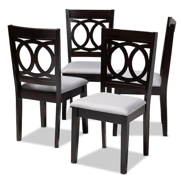 Espresso dining chairs set of deals 4