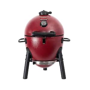 Akorn Kamado Jr. Charcoal Grill in Red