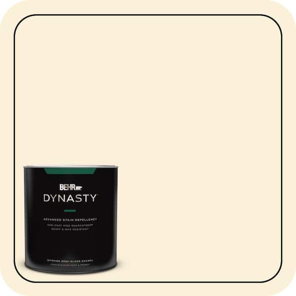 BEHR DYNASTY 1 qt. #340A-1 Pineapple Fizz Semi-Gloss Enamel Interior Stain-Blocking Paint & Primer