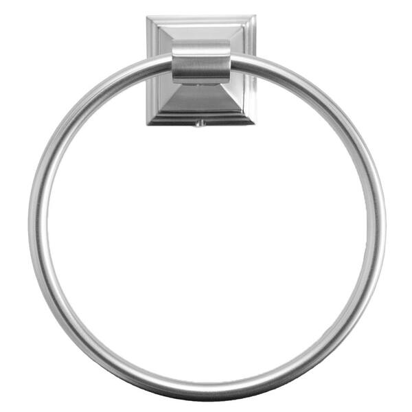 ARISTA Leonard Series Satin Nickel Wall Mount Towel Ring ARISTA Leonard Series Satin Nickel Wall Mount Towel Ring