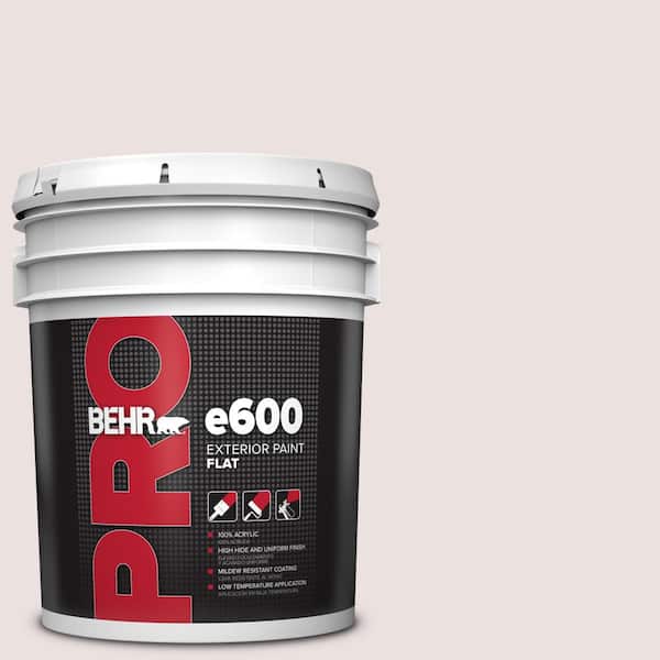 5 gal. #130E-1 Glaze White Flat Exterior Paint