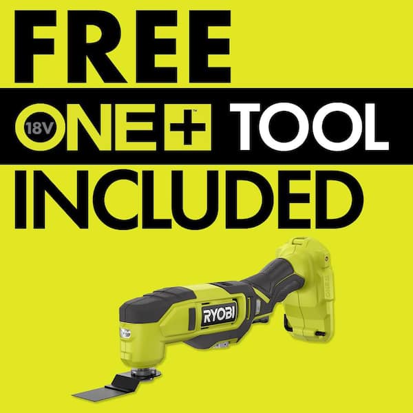 ONE+ 18V Lithium-Ion 4.0 Ah Battery (2-Pack) with FREE 18V ONE+ Cordless Multi-Tool