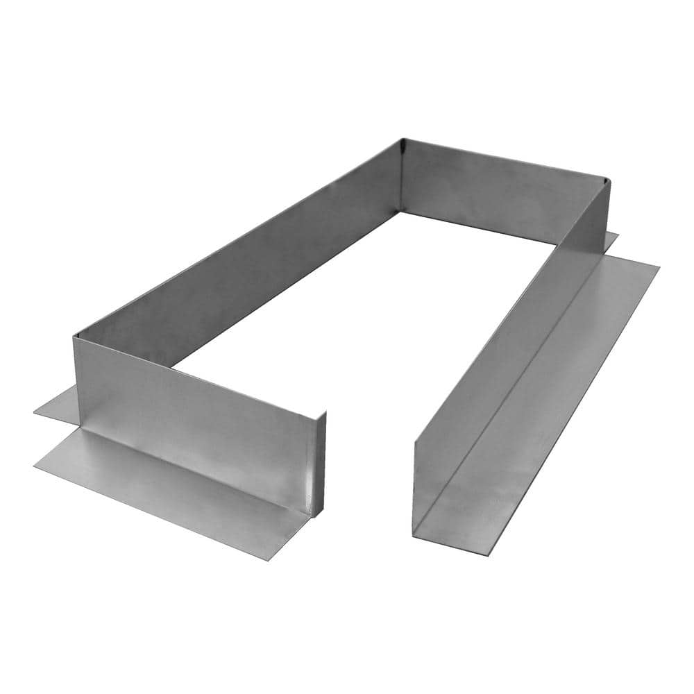 8 in. x 18 in. x 3 in. Tall Aluminum Open Pitch Pan with Open Bottom
