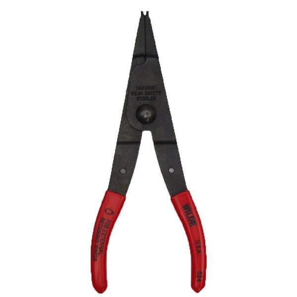Wilde Tool 9 in. x 0.090 in. Straight Tip Internal Retaining Ring Pliers