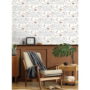 Desert Afternoon Papaya Vinyl Peel and Stick Wallpaper Roll (Covers 30.75 sq. ft.)