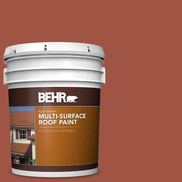 BEHR 5 gal. #PFC-15 Santa Fe Flat Multi-Surface Exterior Roof Paint