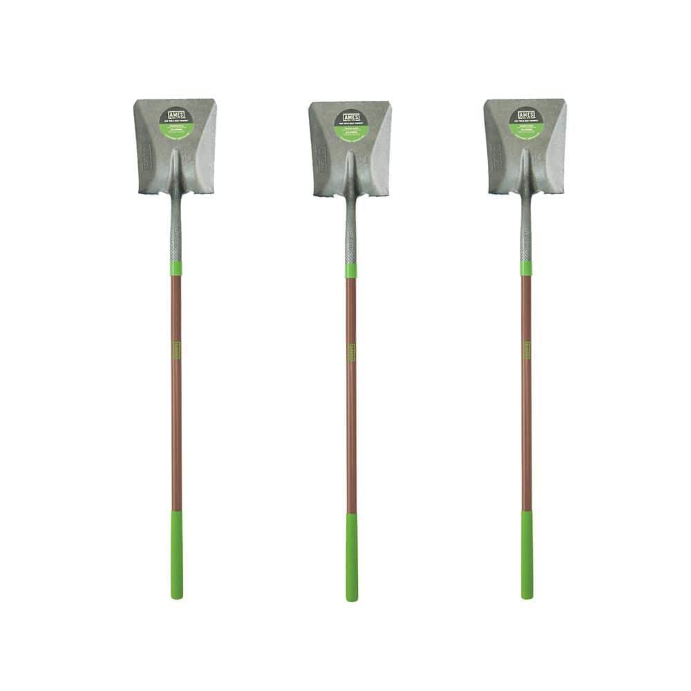 47 in. Fiberglass Handle Steel Blade Transfer Shovel with Comfort Step (3-Pack) price history on PriceWatchPro