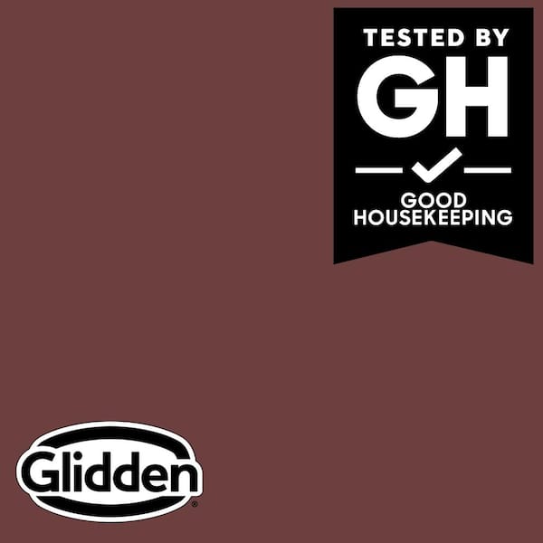 Glidden Premium 1 gal. PPG1053-7 Burgundy Wine Satin Interior Latex Paint