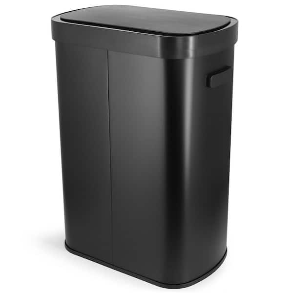 Elama Elama 13 Gal. Automatic Sensor Hands Free Trash Can in Black