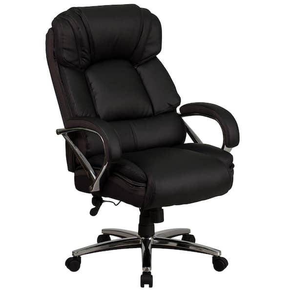 Carnegy Avenue Faux Leather Swivel Office Chair in Black