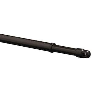 21 in. - 40 in. Single Curtain Rod in Oil Rubbed Bronze with Finial