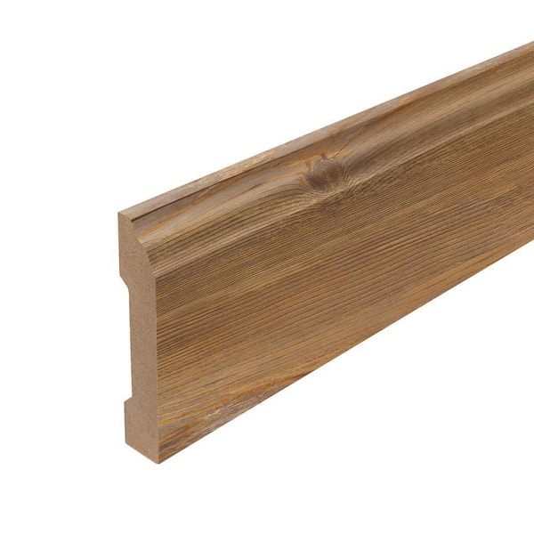 Saddle Ridge 0.62 in. T x 3.3 in. W x 94.5 in. L Textured Wood Look Laminate Moulding/Trim Base Molding