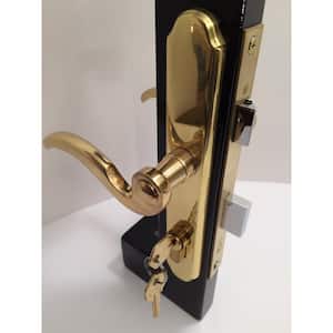 BP IL550 Slimline Double Cylinder Brass and Gold Lockset