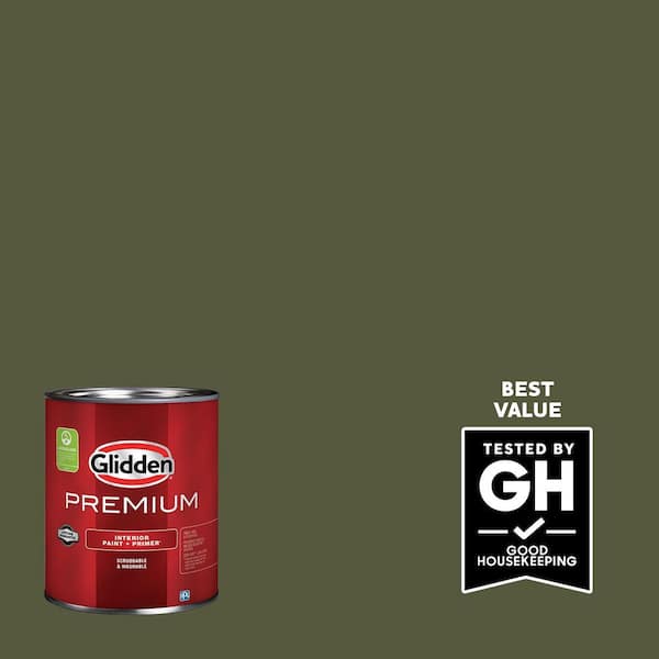 Glidden Premium 1 qt. PPG1125-7 Pinetop Semi-Gloss Interior Paint