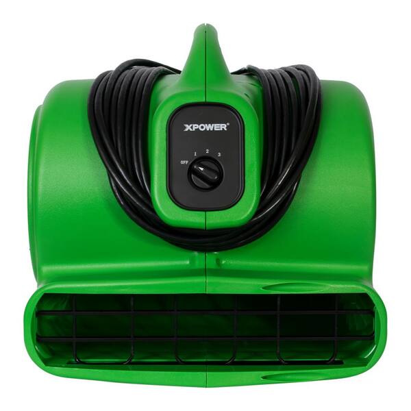 XPOWER X-600A 1/4 HP 1600 CFM 3-Speed Air Mover Carpet Dryer Floor