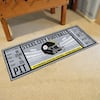 FANMATS 23134 Pittsburgh Steelers Ticket Design Runner Rug - 30in