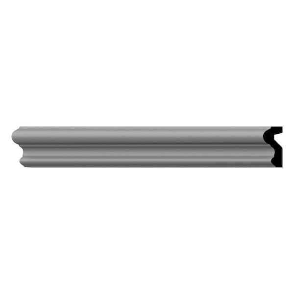 Ekena Millwork 1.625 in. D x 1.625 in. W x 96 in. L Primed Polyurethane Panel Moulding