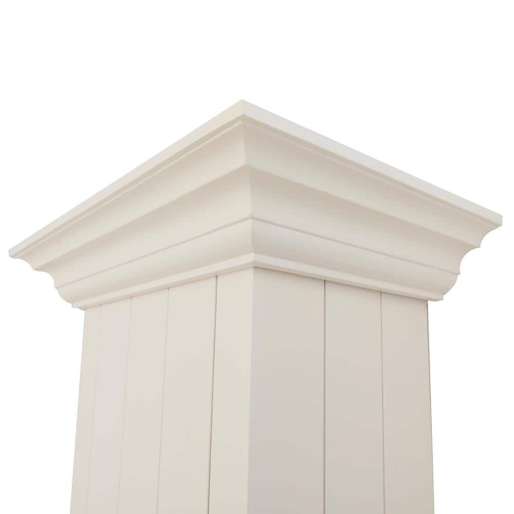 30" Cottage White Pine and Stainless Steel Wall Mount Range Hood