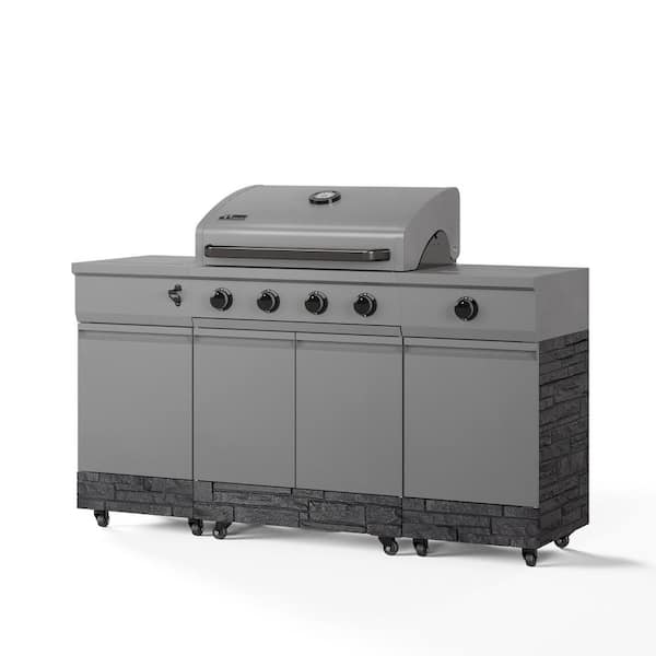 Tytus Fresno Series Gunmetal Gray Graphite Stone Propane