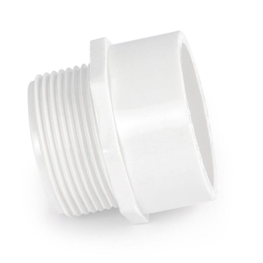 1-1/2 in. x 1-1/4 in. White PVC DWV Trap Adapter, Male Spigot x Slip Joint, Waste & Vent Plumbing Systems (100-Pack) price history on PriceWatchPro