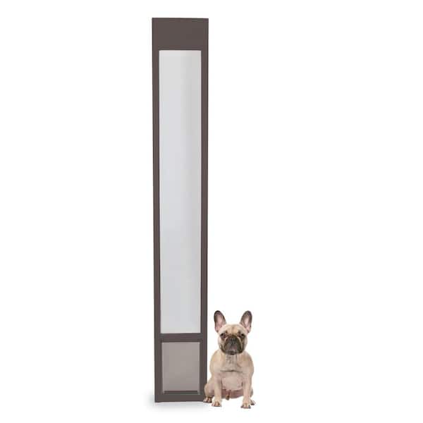 8-1/4 in. x 13-3/16 in. Medium Bronze Freedom Patio Panel (76 in. to 81 in.) Pet Door