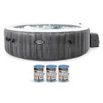 6-Person Inflatable Hot Tub w/Type S1 Filter Replacement Cartridges (3 Pack)