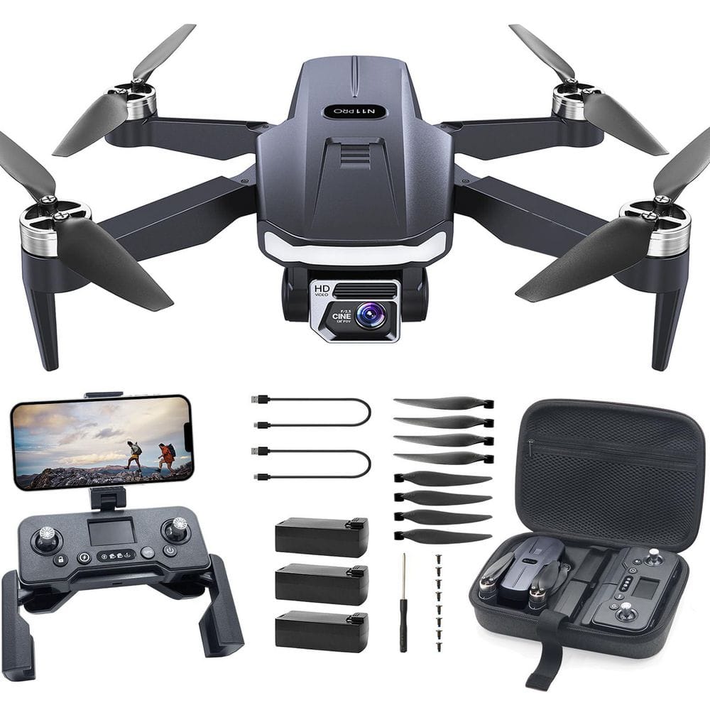 Ahfiwaso GPS Drone with Camera 4K UHD with 90 Min Flight Time Long