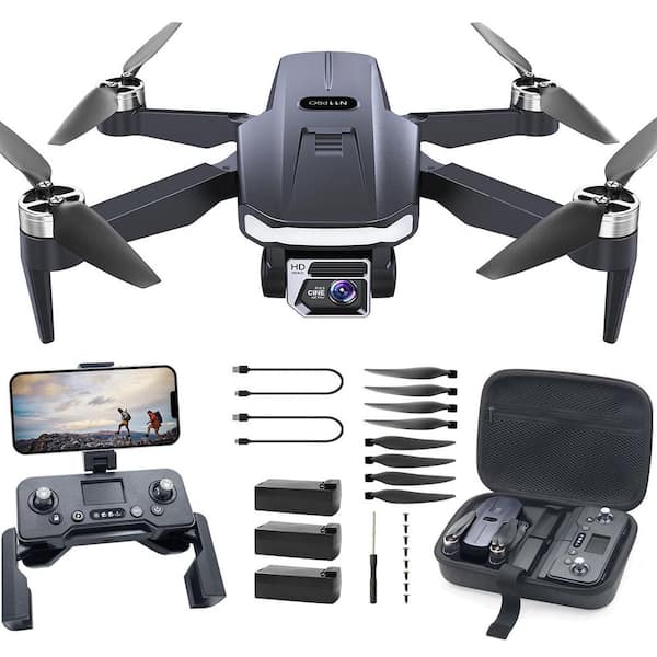 GPS Drone with Camera 4K UHD with 90 Min Flight Time Long Control Range Auto Return Follow Me Brushless Motor