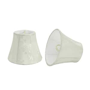 5 in. x 4 in. Ivory Bell Lamp Shade (2-Pack)