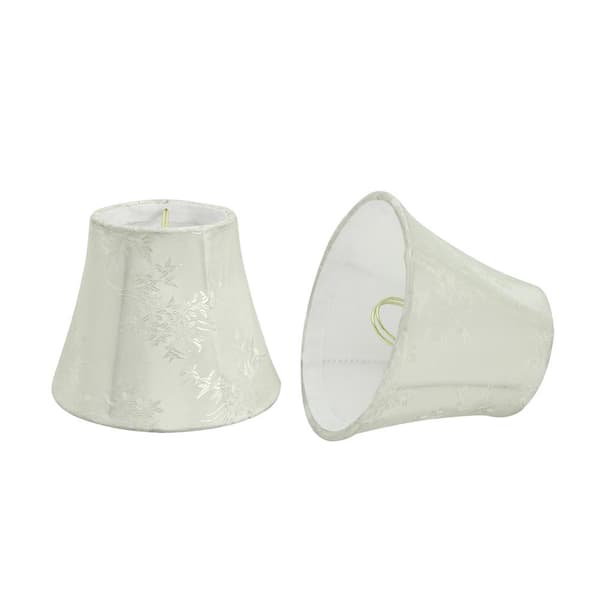 Aspen Creative Corporation 5 in. x 4 in. Ivory Bell Lamp Shade (2-Pack)