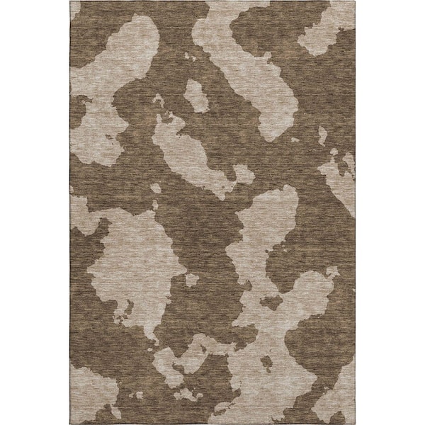 Addison Rugs Mayfield Premium Machine Washable Abstract AMF975 Brown 5 ft. x 7 ft. 6 in. Area Rug