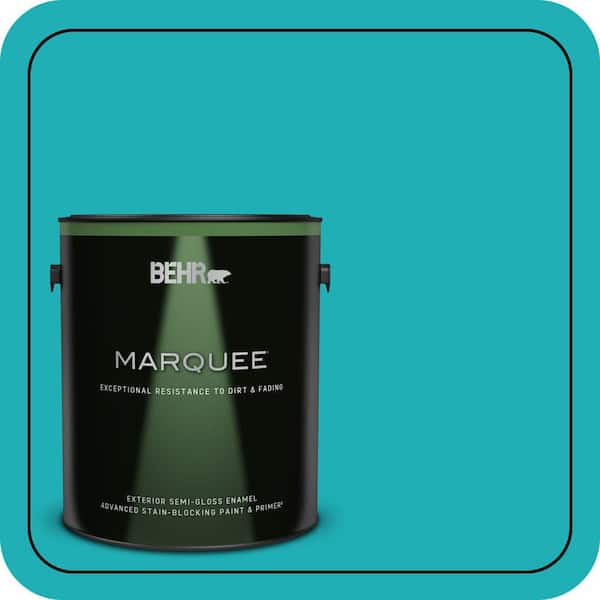 BEHR MARQUEE 1 gal. #500B-5 Mermaid Treasure Semi-Gloss Enamel Exterior Paint & Primer