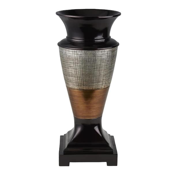 HomeRoots 17.5 in. Multi-Colored Resin Urn Decorative Vase