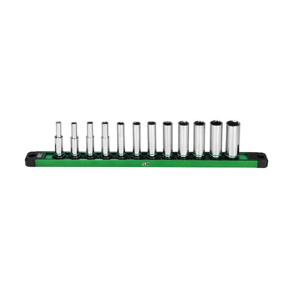 SK01345 12 Piece Metric 1/4 in. Drive Set Deep Socket Set