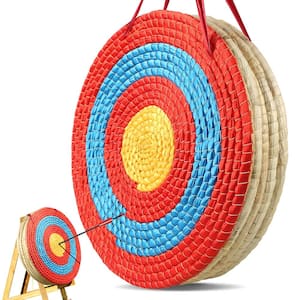 Archery Target 5 Layers 20 in. Arrow Target Traditional Solid Straw Round Archery Target Shooting Bow