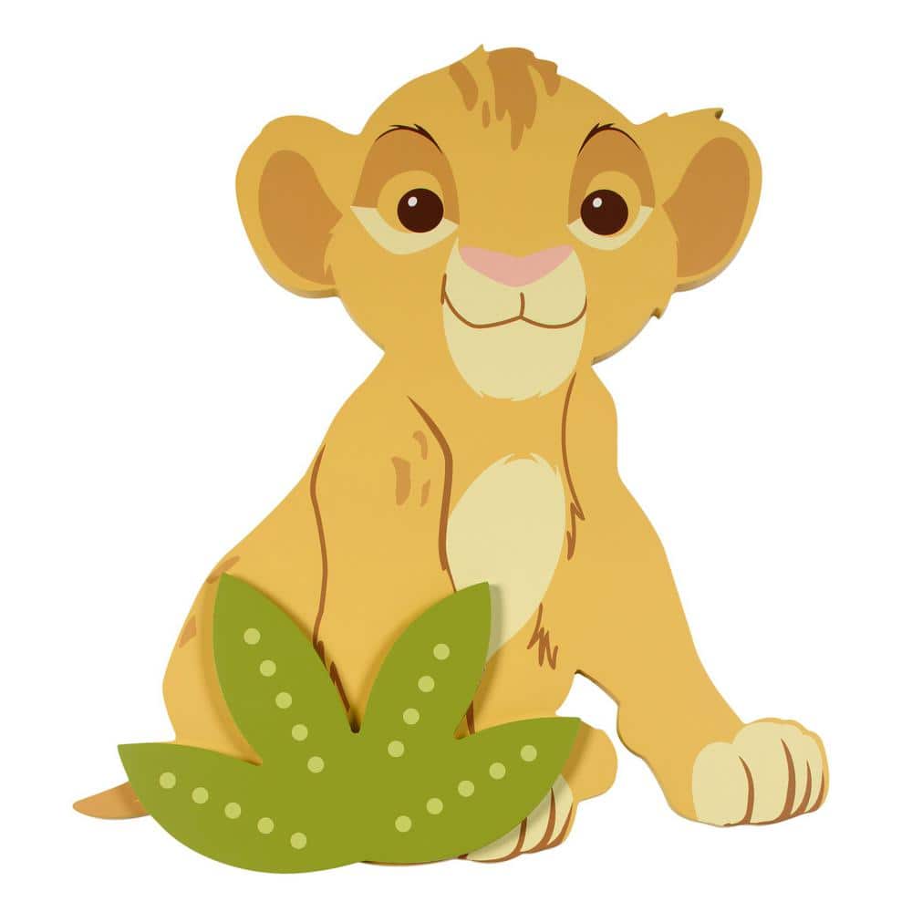 Disney Print 30X40 Cm Lion King Baby Simba Multicolor