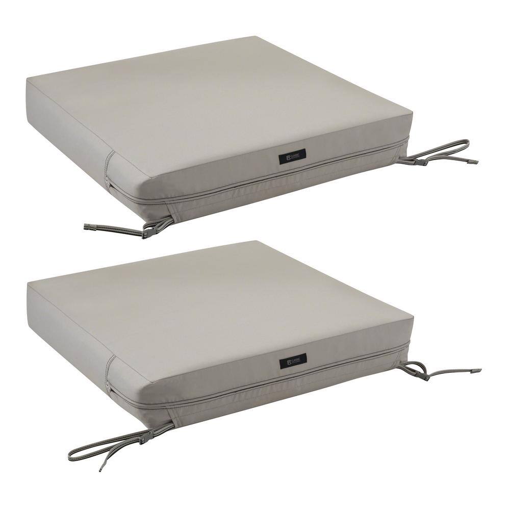 Ravenna Mushroom Water-Resistant Outdoor Patio Seat Cushion