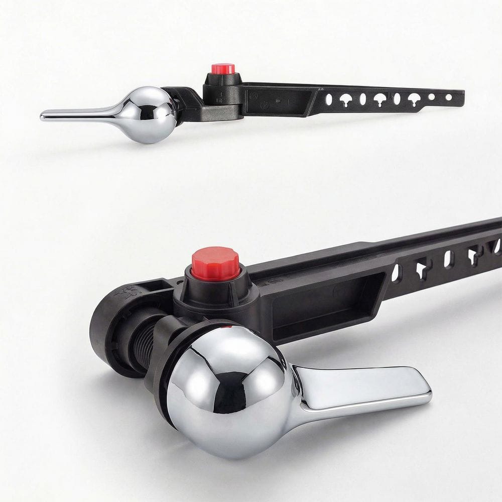 8-Inch Universal Toilet Tank Flush Lever Adjustable Arm Fit Side Front or Angle Mount Bowl Chrome Finish price history on PriceWatchPro