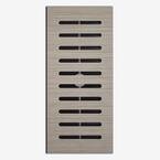 Made2Match MSI Metro Charcoal Glazed Porcelain Width Grain 5 in. x 11 in. Flush Floor Tile Vent Register
