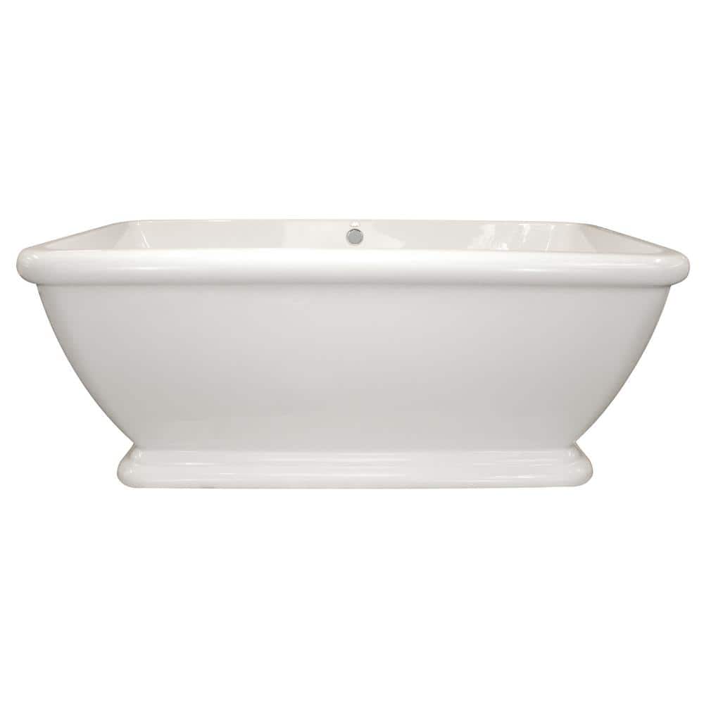 Hydro Systems Rockwell 5.5 ft. Acrylic Flat Bottom Freestanding Air