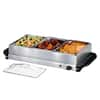 Costway Black Buffet Server Electric Food Warmer Stainless Steel Warming  Tray ES10259US-DK - The Home Depot