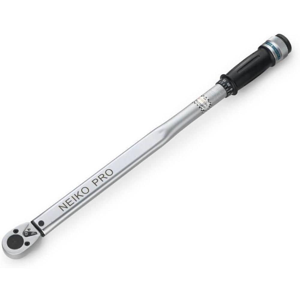 NEIKO 25 in. Adjustable Click Torque Wrench, 1/2 in. Drive SAE, Cr