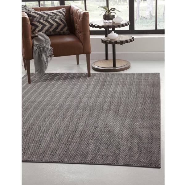 Unbranded Metro Rian Charcoal 8 ft. x 11 ft. Area Rug