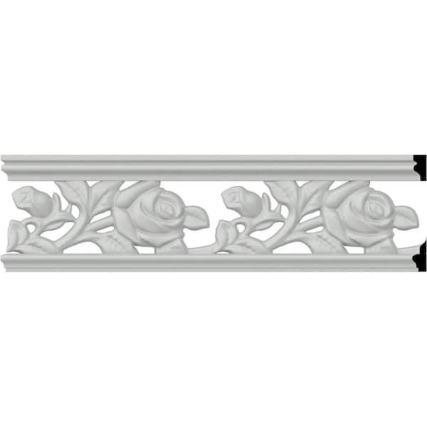 Ekena Millwork SAMPLE - 3/8 in. x 12 in. x 2-3/4 in. Polyurethane Hillsborough Pierced Panel Moulding