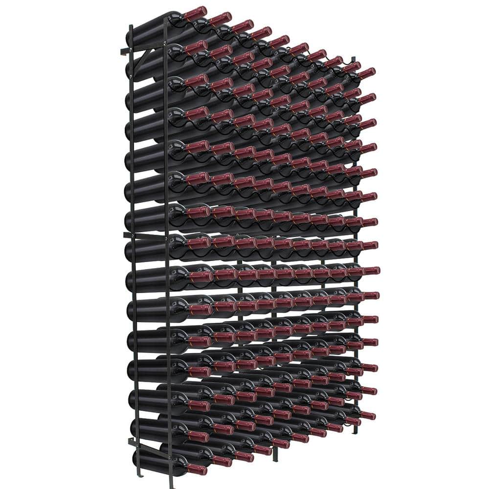 Sorbus Elegant 150Bottle Free Standing Wine Rack (Black Metal) WN