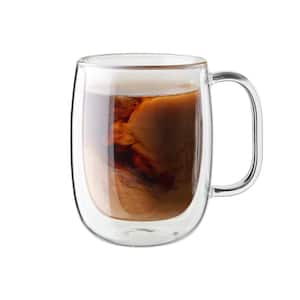 Sorrento Plus 2-pc Double-Wall Glass Coffee Mug Set, Clear